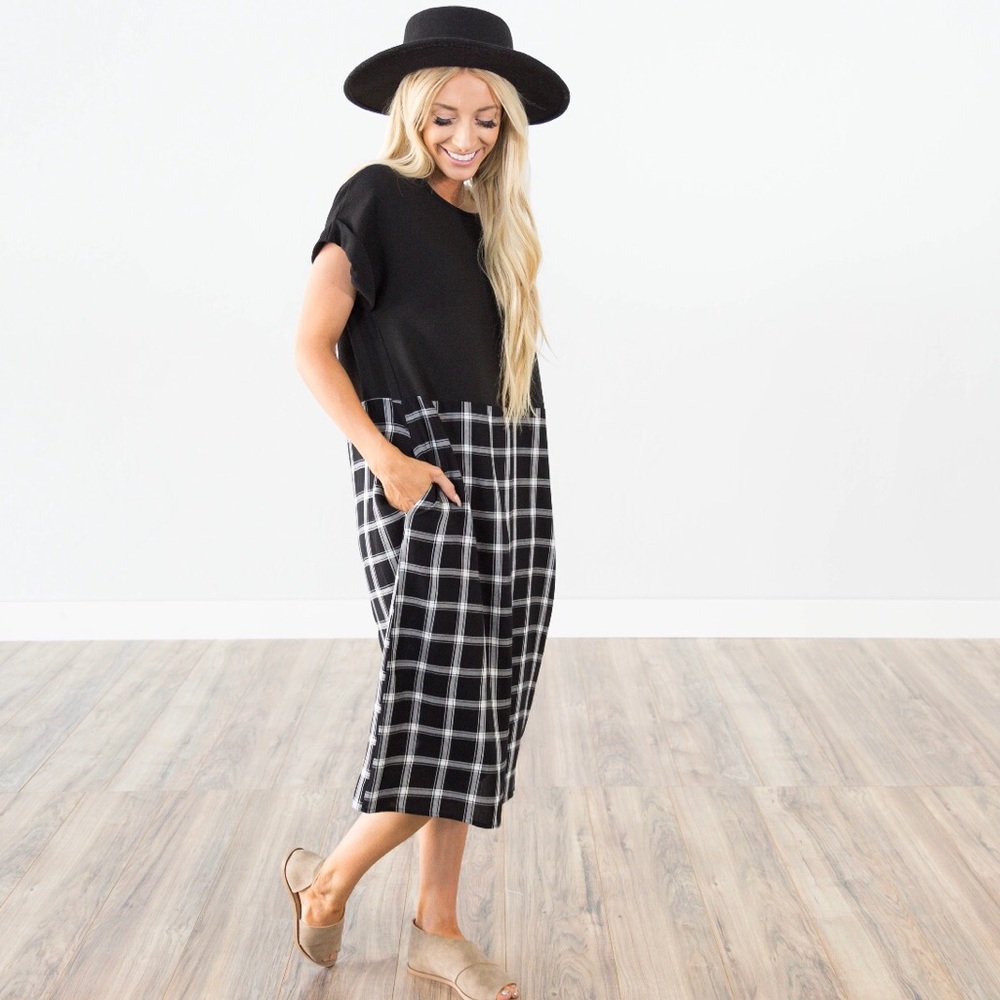 Jillian Plaid Dress by Shop Stevie